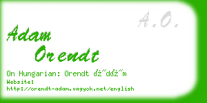 adam orendt business card